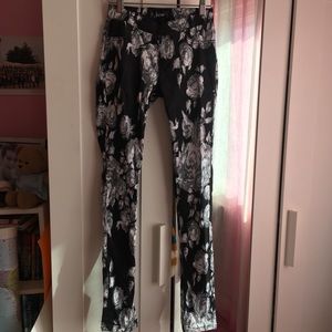 flower print jeggings